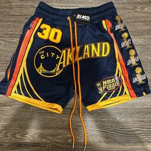 Stephen Curry 2022 Warriors Championship Parade Shorts (by SIA Collective)